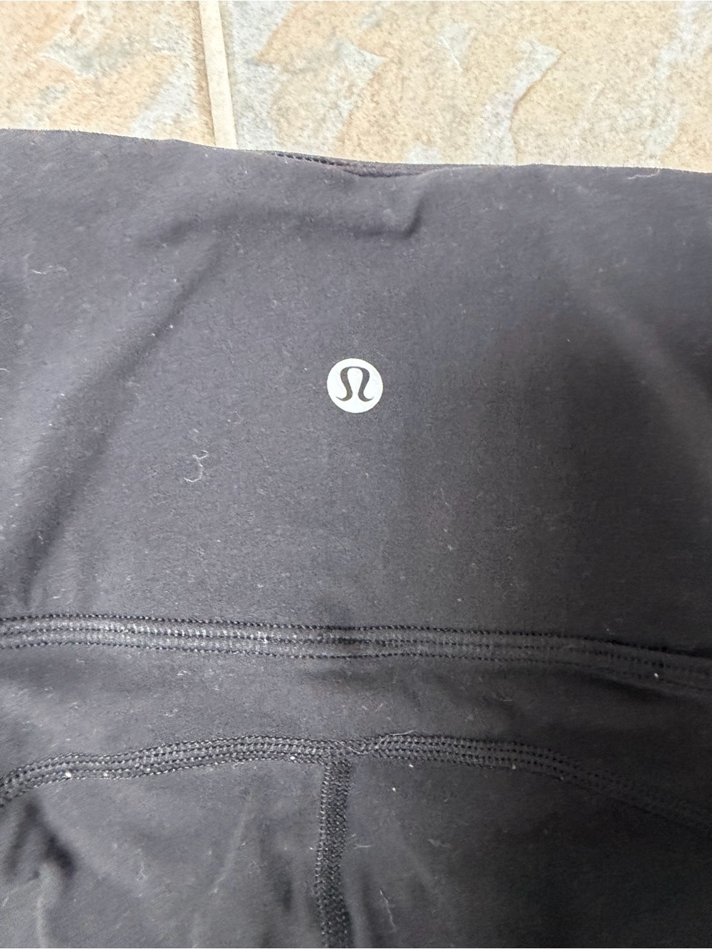lululemon athletica Black High-Rise Leggings with Reflective Logo